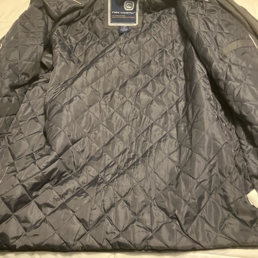 Free Country XXL Insulated Winter Jacket Gray Black Ski Snow Coat - Picture 9 of 9